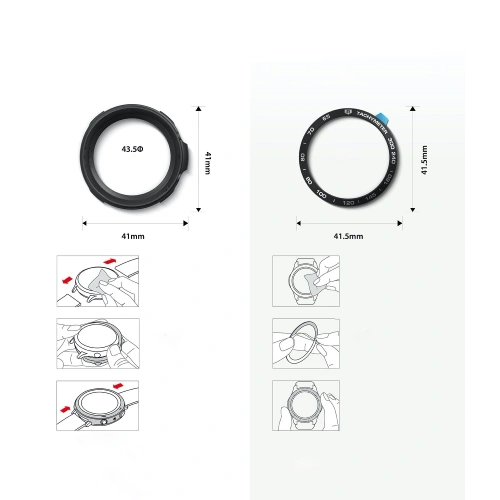 Kup Ringke Ringke Samsung Gehäuse Air Sports + Overlay Lünette Styling Galaxy Watch 3 41mm Schwarz GW3-41-10 - RGK1292BLK - {ean13} - Sklep Home Screen