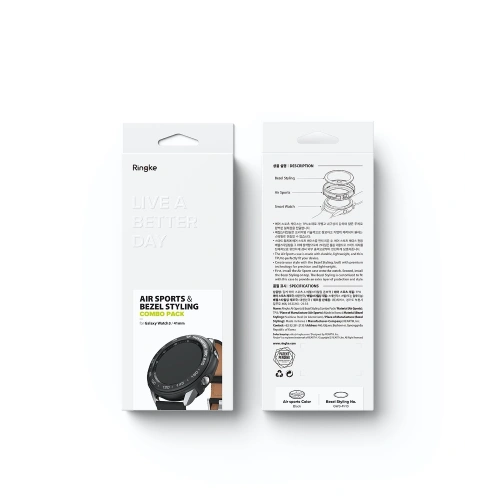 Kup Ringke Ringke Samsung Gehäuse Air Sports + Overlay Lünette Styling Galaxy Watch 3 41mm Schwarz GW3-41-10 - RGK1292BLK - {ean13} - Sklep Home Screen