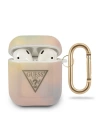 Etui Guess GUACA2TPUMCGG01 husă pentru Apple AirPods roz/pink Colecția Tie & Dye