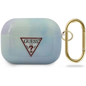 Etui Guess GUACAPTPUMCGC02 Apple AirPods Pro cover niebieski/blue Tie & Dye Collection