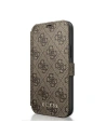 Etui Guess GUFLBKSP12M4GB Apple iPhone 12/12 Pro maro/brown carte 4G Charms Collection