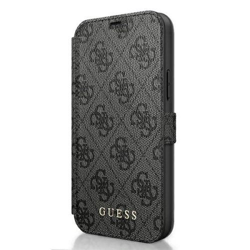 Kup Etui Guess GUFLBKSP12M4GG Apple iPhone 12/12 Pro gri/grey book 4G Charms Collection - GUE590GRY - {ean13} - Sklep Home Screen