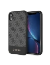 Buy Guess GUHCI61G4GLGR Apple iPhone XR grey hardcase 4G Stripe Collection - GUE593GRY - {ean13} - Home Screen Store Europe