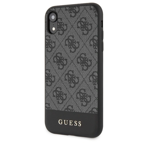 Kup Etui Guess GUHCI61G4GLGR Apple iPhone XR gri/grey hardcase 4G Stripe Collection - GUE593GRY - {ean13} - Sklep Home Screen