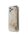 Guess GUHCP12LGLHFLGO Apple iPhone 12 Pro Max gold hardcase Glitter Charms