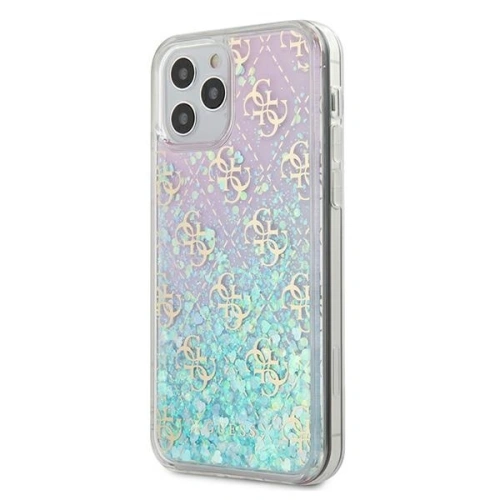 Kup Etui Guess GUHCP12LLG4GGBLPI Apple iPhone 12 Pro Max růžový/pink hardcase Gradient Liquid Glitter 4G - GUE596PNK - {ean13} - Sklep Home Screen
