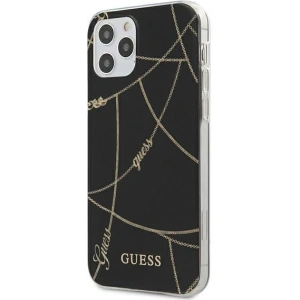 Etui Guess GUHCP12LPCUCHBK Apple iPhone 12 Pro Max czarny/black hardcase Gold Chain Collection