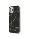 Guess Apple Tasche GUHCP12LPCUCHBK iPhone 12 Pro Max schwarz/schwarz Hardcase Gold Chain Collection