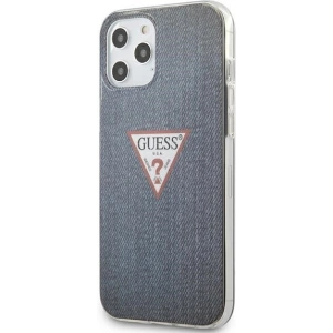 Etui Guess GUHCP12LPCUJULDB Apple iPhone 12 Pro Max granátová/dark blue hardcase Jeans Collection