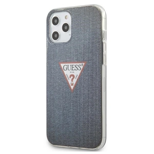 Kup Etui Guess GUHCP12LPCUJULDB Apple iPhone 12 Pro Max granatowy/dark blue hardcase Jeans Collection - GUE605BLU - {ean13} - Sklep Home Screen