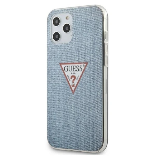Kup Guess Apple Tasche GUHCP12LPCUJULLB iPhone 12 Pro Max blau/hellblau Hartschale Jeans Collection - GUE606BLU - {ean13} - Sklep Home Screen