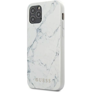 Kup Etui Guess GUHCP12LPCUMAWH Apple iPhone 12 Pro Max biały/white hardcase Marble - GUE608WHT - {ean13} - Sklep Home Screen