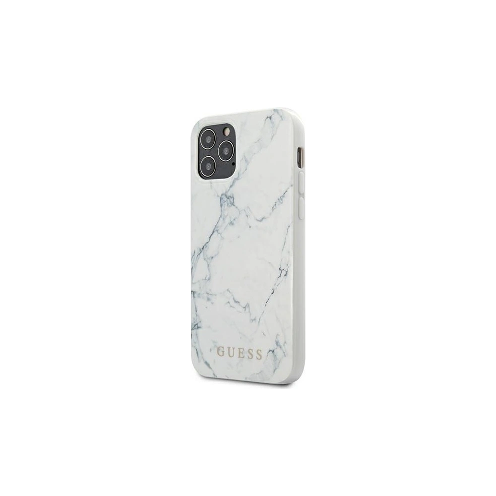 Etui Guess GUHCP12LPCUMAWH Apple iPhone 12 Pro Max biały/white hardcase Marble