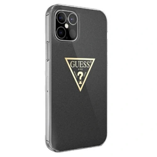 Kup Etui Guess GUHCP12LPCUMPTBK Apple iPhone 12 Pro Max czarny/black hardcase Metallic Collection - GUE610BLK - {ean13} - Sklep Home Screen