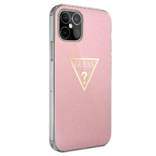 Kup Guess Apple Tasche GUHCP12LPCUMPTPI iPhone 12 Pro Max rosa/rosa Hartschalenetui Metallic Collection - GUE611PNK - {ean13} - Sklep Home Screen