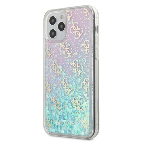 Kup Etui Guess GUHCP12MLG4GGBLPI Apple iPhone 12/12 Pro růžový/pink hardcase Gradient Liquid Glitter 4G - GUE614PNK - {ean13} - Sklep Home Screen