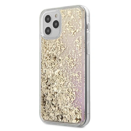 Kup Etui Guess GUHCP12MLG4GGPIGO Apple iPhone 12/12 Pro arany/hardcase Gradient Liquid Glitter 4G - GUE615GLD - {ean13} - Sklep Home Screen