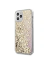 Etui Guess GUHCP12MLG4GGPIGO Apple iPhone 12/12 Pro zlatý/gold hardcase Gradient Liquid Glitter 4G