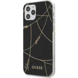 Kup Etui Guess GUHCP12MPCUCHBK Apple iPhone 12/12 Pro czarny/black hardcase Gold Chain Collection - GUE618BLK - {ean13} - Sklep Home Screen