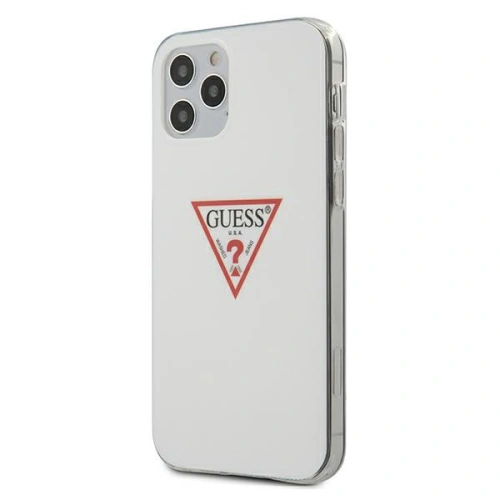 Kup Etui Guess GUHCP12MPCUCTLWH Apple iPhone 12/12 Pro alb/white hardcase Triangle Collection - GUE621WHT - {ean13} - Sklep Home Screen
