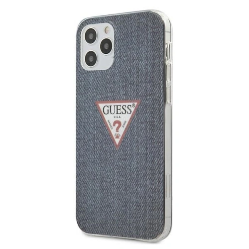 Kup Etui Guess GUHCP12MPCUJULDB Apple iPhone 12/12 Pro granatowy/dark blue hardcase Jeans Collection - GUE622BLU - {ean13} - Sklep Home Screen