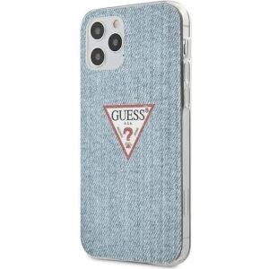 Kup Etui Guess GUHCP12MPCUJULLB Apple iPhone 12/12 Pro niebieski/light blue hardcase Jeans Collection - GUE623BLU - {ean13} - Sklep Home Screen