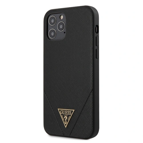 Kup Guess Apple Tasche GUHCP12MVSATMLBK iPhone 12/12 Pro schwarz/schwarz Hartschale Saffiano - GUE629BLK - {ean13} - Sklep Home Screen
