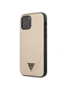 Etui Guess GUHCP12MVSATMLLG Apple iPhone 12/12 Pro auriu/light gold hardcase Saffiano