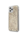 Guess GUHCP12SLG4GSLG Apple iPhone 12 mini gold hardcase 4G Liquid Glitter