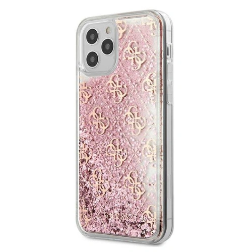 Kup Etui Guess GUHCP12SLG4GSPG Apple iPhone 12 mini różowy/pink hardcase 4G Liquid Glitter - GUE637PNK - {ean13} - Sklep Home Screen
