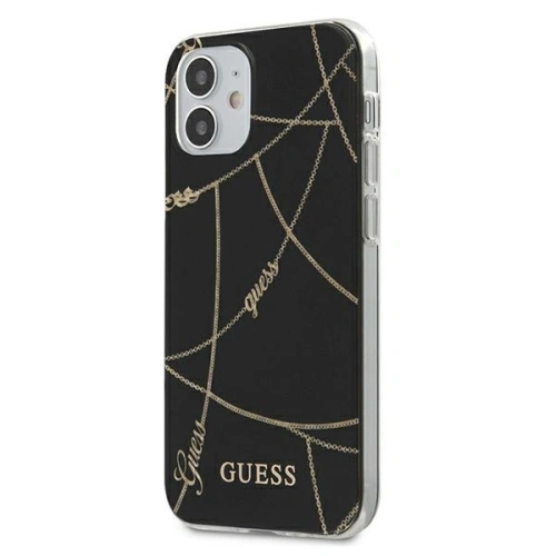 Kup Etui Guess GUHCP12SPCUCHBK Apple iPhone 12 mini černý/black hardcase Gold Chain Collection - GUE639BLK - {ean13} - Sklep Home Screen