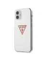 Etui Guess GUHCP12SPCUCTLWH Apple iPhone 12 mini bílý/white hardcase Triangle Collection