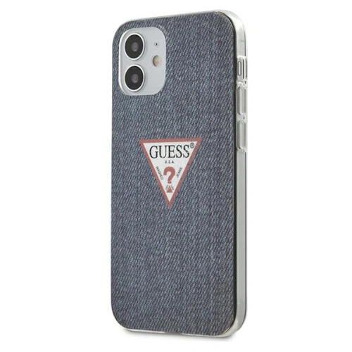 Kup Etui Guess GUHCP12SPCUJULDB Apple iPhone 12 mini granátový/dark blue hardcase Jeans Collection - GUE643BLU - {ean13} - Sklep Home Screen