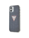 Guess Apple Tasche GUHCP12SPCUJULDB iPhone 12 mini marineblau/dunkelblau Hardcase Jeans Collection