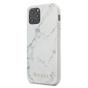 Kup Etui Guess GUHCP12SPCUMAWH Apple iPhone 12 mini biały/white hardcase Marble - GUE646WHT - {ean13} - Sklep Home Screen