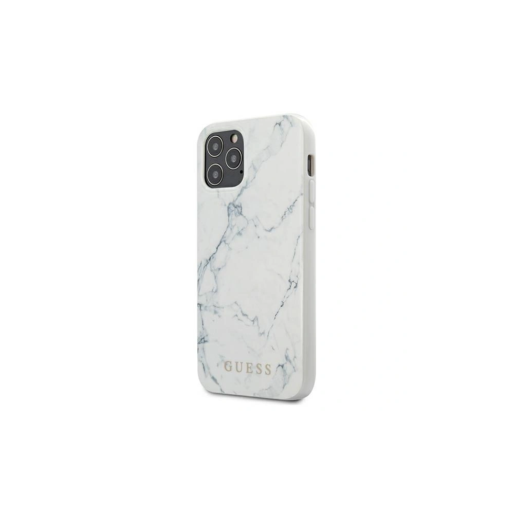 Etui Guess GUHCP12SPCUMAWH Apple iPhone 12 mini biały/white hardcase Marble