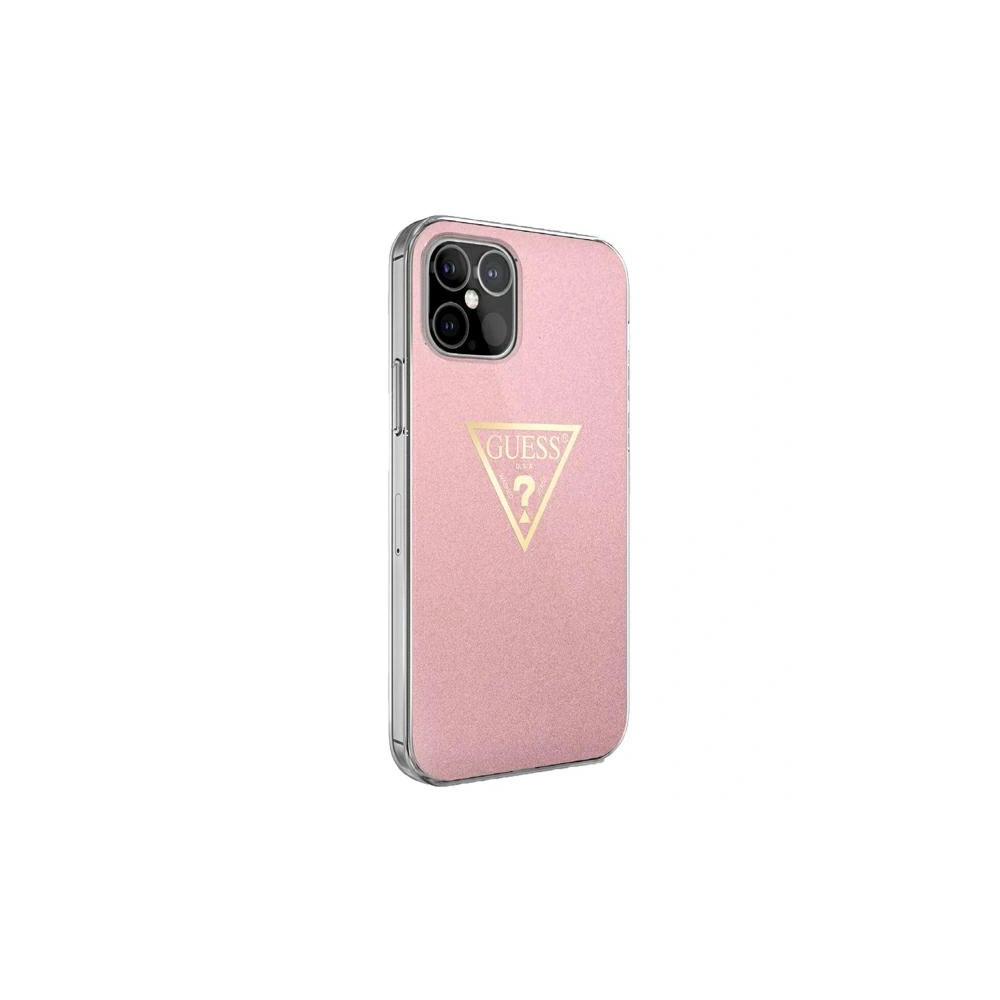 Etui Guess GUHCP12SPCUMPTPI Apple iPhone 12 mini różowy/pink hardcase Metallic Collection