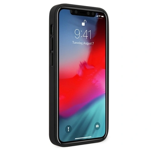 Kup Guess Apple Tasche GUHCP12SVSATMLBK iPhone 12 mini schwarz/schwarz Hartschale Saffiano - GUE650BLK - {ean13} - Sklep Home Screen