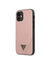 Guess Apple Tasche GUHCP12SVSATMLPI iPhone 12 mini rosa/rosa Hartschalenetui Saffiano