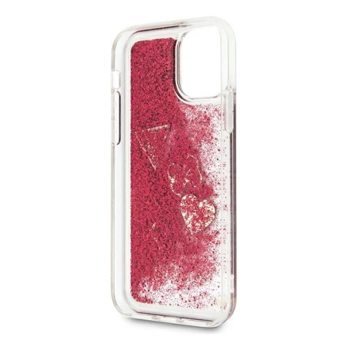 Buy Guess GUOHCN61GLHFLRA Apple iPhone 11 raspberry hardcase Glitter Charms - GUE658RAS - {ean13} - Home Screen Store Europe