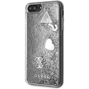 Kup Etui Guess GUOHCI8LGLHFLSI Apple iPhone 8/7 Plus srebrny/silver hardcase Glitter Charms - GUE657SLV - {ean13} - Sklep Home Screen