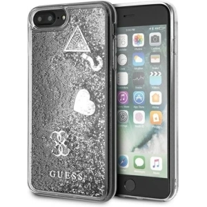 Kup Etui Guess GUOHCI8LGLHFLSI Apple iPhone 8/7 Plus srebrny/silver hardcase Glitter Charms - GUE657SLV - {ean13} - Sklep Home Screen
