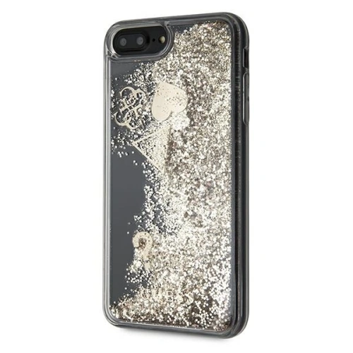 Buy Guess GUOHCI8LGLHFLGO Apple iPhone 8/7 Plus gold hardcase Glitter Charms - GUE656GLD - {ean13} - Home Screen Store Europe