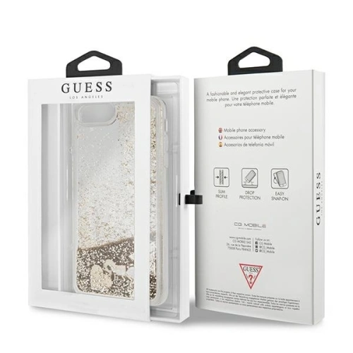 Kup Etui Guess GUOHCI8LGLHFLGO Apple iPhone 8/7 Plus zlaté/hardcase Glitter Charms - GUE656GLD - {ean13} - Sklep Home Screen