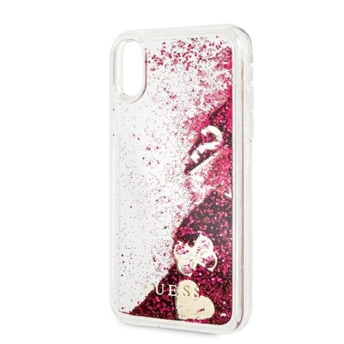Kup Etui Guess GUOHCI61GLHFLRA Apple iPhone XR malinowy/raspberry hardcase Glitter Charms - GUE654RAS - {ean13} - Sklep Home Screen