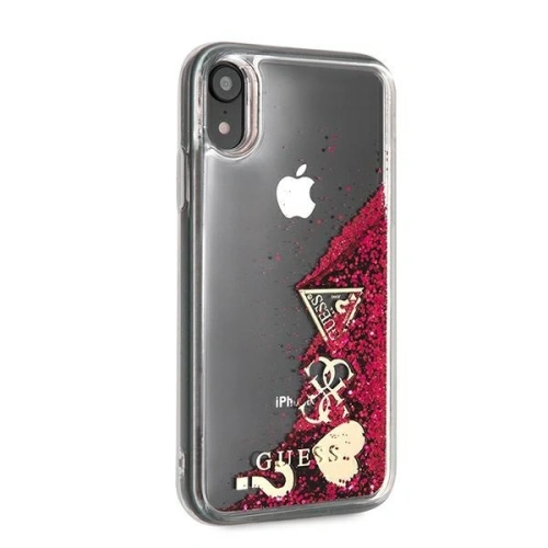 Kup Etui Guess GUOHCI61GLHFLRA Apple iPhone XR malinowy/raspberry hardcase Glitter Charms - GUE654RAS - {ean13} - Sklep Home Screen