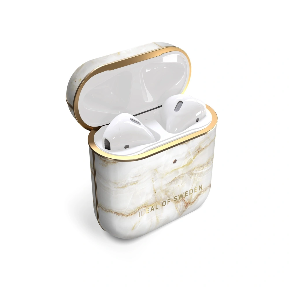 Etui iDeal of Sweden Apple AirPods 1/2 (Golden Pearl Marble)