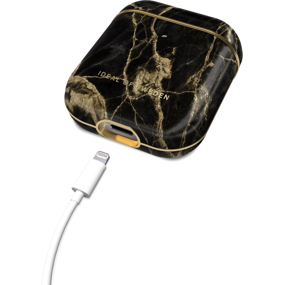 Etui iDeal of Sweden Apple AirPods 1/2 (Golden Smoke Marble)