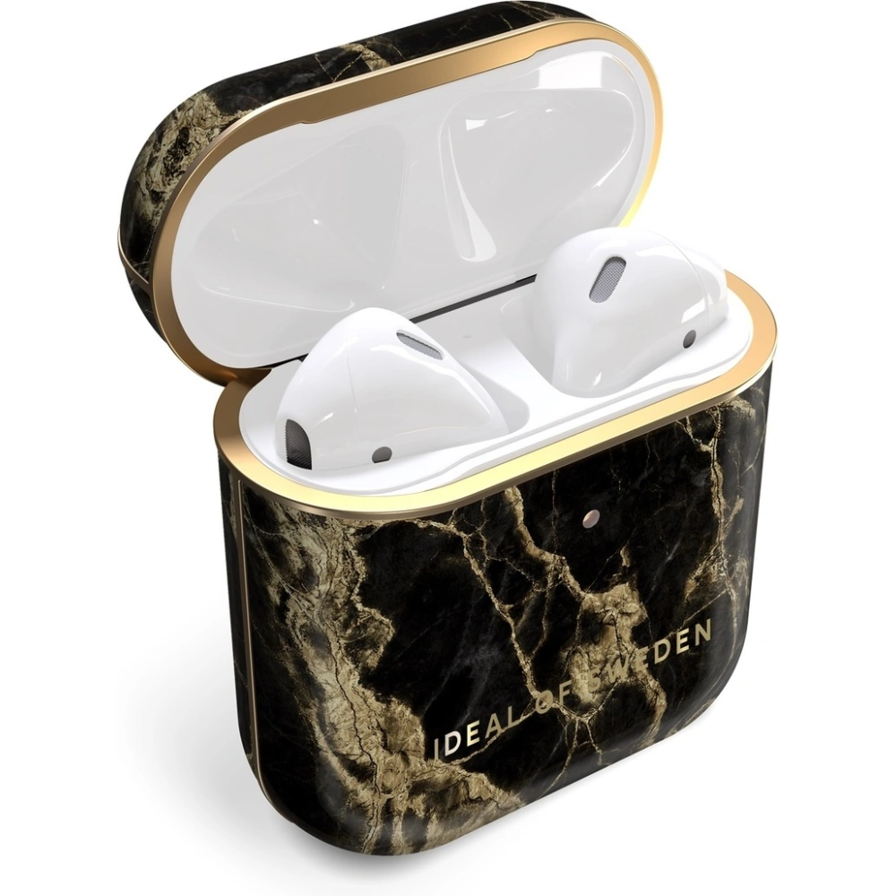 Etui iDeal of Sweden Apple AirPods 1/2 (Golden Smoke Marble)