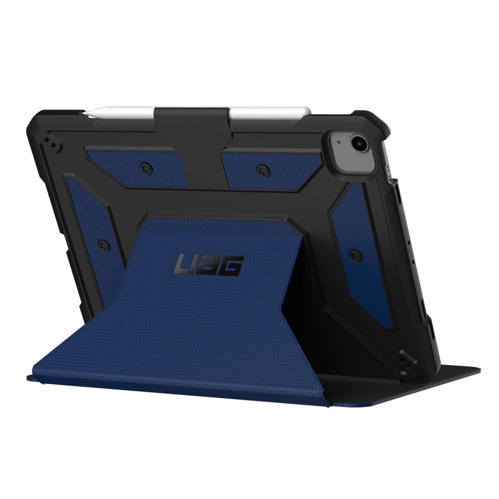 Etui UAG Urban Armor Gear Metropolis Apple iPad Air 10.9 2020/2022 (4. i 5. generacji) / iPad Air 11 2024 (6. generacji) z uchwytem na Apple Pencil (niebieska)